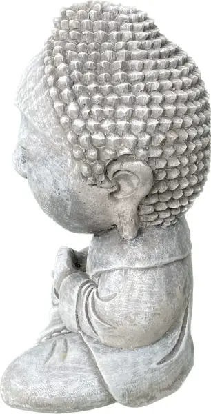 Product image 6 of the product “Nima - Sitting monk with big head, 30 cm H | cast stone ”